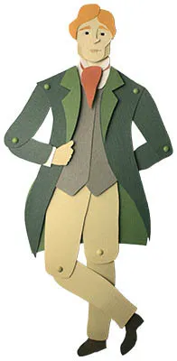 Full body illustration of Bingly with his legs at a jaunty angle